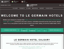 Tablet Screenshot of legermainhotels.com